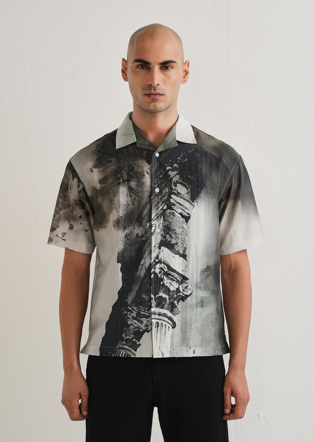 Men's Premium Black & Grey Check Cotton Casual Shirt | Full Sleeve Regular Fit | S-2XL